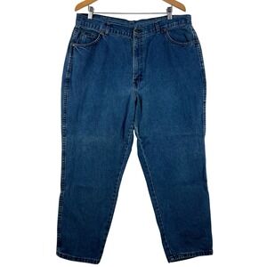Vintage 80s Chic Classic Mom Jeans High Waist‎ Denim Blue Jeans Plus Size 24 WP